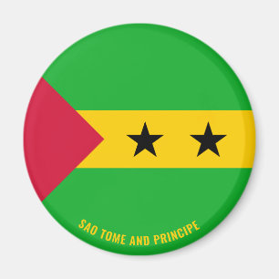 Aimant Sao Tomé-et-Principe Drapeau charmant patriotique