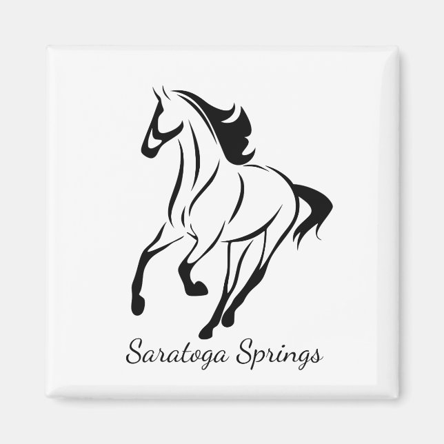 Aimant Saratoga Springs Racing Horse (Devant)