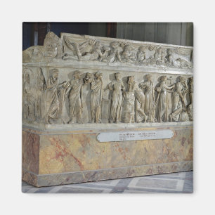 Aimant Sarcophage avec la frise des neuf Muses