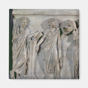 Aimant Sarcophage des Muses, détail de Clio et