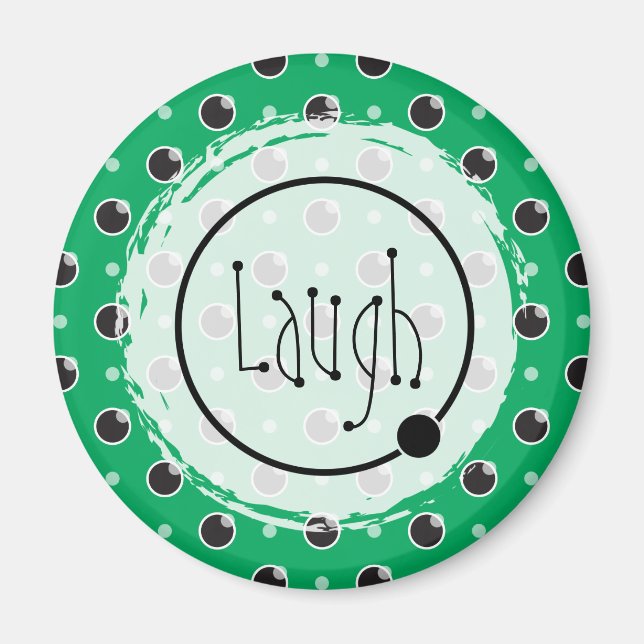 Aimant Sassy Pois rient - Vert (Devant)