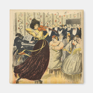 Aimant Satire d'une soirée musicale de salon
