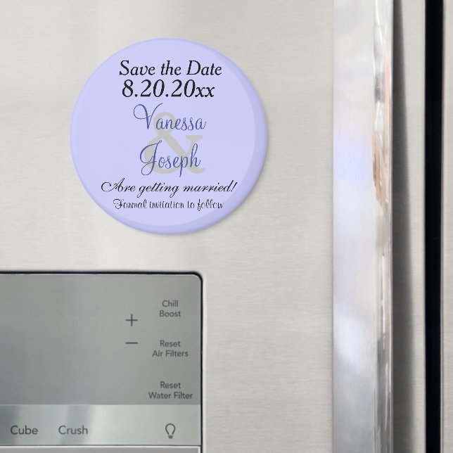Aimant Sauvegardez la date Pervenche (In situ (réfrigérateur))