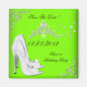 Aimant Sauver la date chaussures à talons hauts lime cour