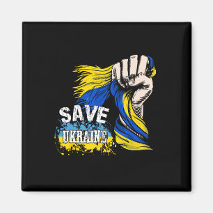 Aimant Sauver l'Ukraine Nous sommes avec l'Ukraine Souten
