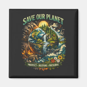 Aimant Sauver notre planète