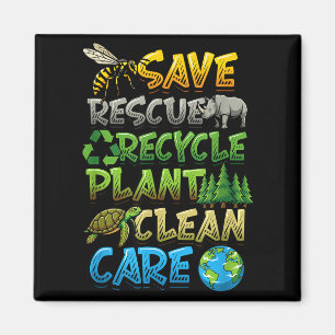 Aimant Sauver secourir recycler usine propre soin jour de