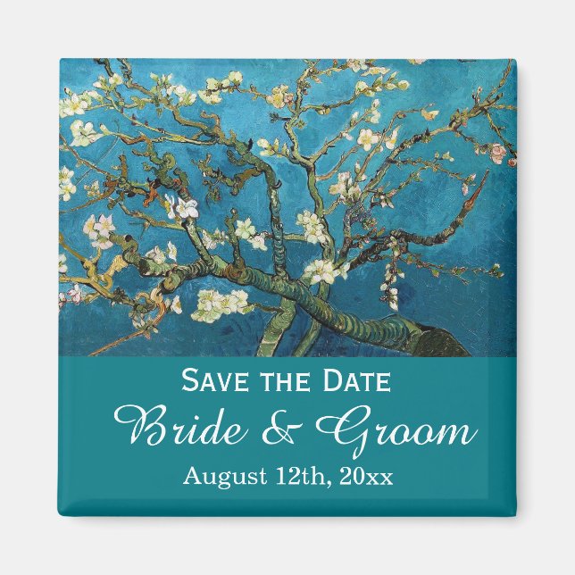 Aimant Sauvez la date, célèbre art (Devant)