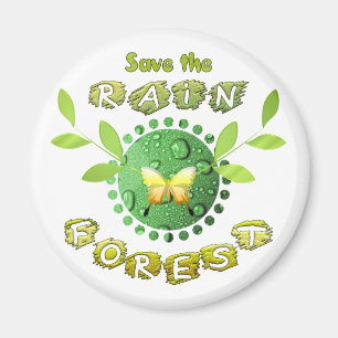 Aimant Sauvez la forêt tropicale