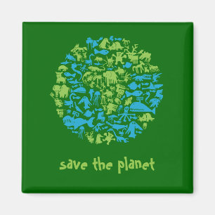 Aimant Sauvez la planète