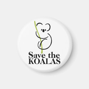 Aimant Sauvez l'aimant Koalas
