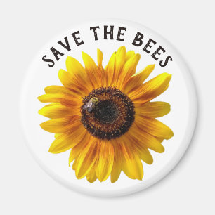 Aimant Sauvez le tournesol des abeilles