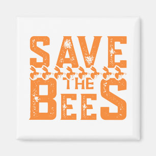 Aimant Sauvez les abeilles-abeilles-nature-jaune-mignon