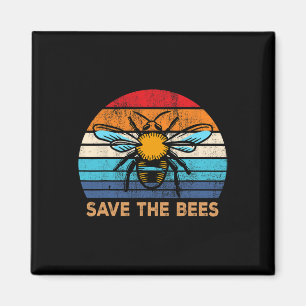 Aimant Sauvez les abeilles Rétro Changement Climatique Vi