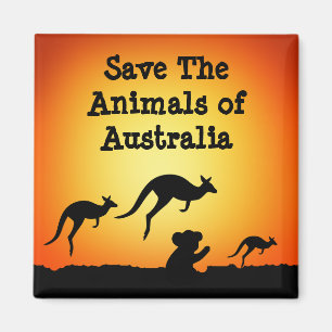 Aimant Sauvez les animaux d'Australie