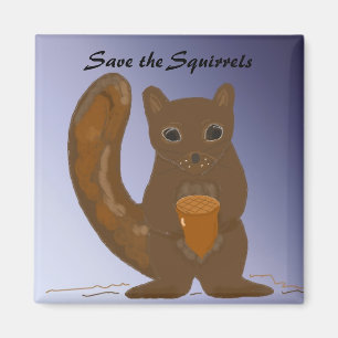 Aimant Sauvez les écureuils