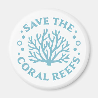 Aimant Sauvez les récifs coralliens esthétique côtière