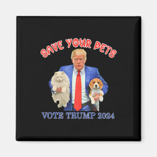 Aimant Sauvez Vos Animaux Votez Trump Élection Américaine