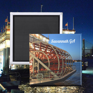 Aimant Savannah Georgia Riverboat Photographie