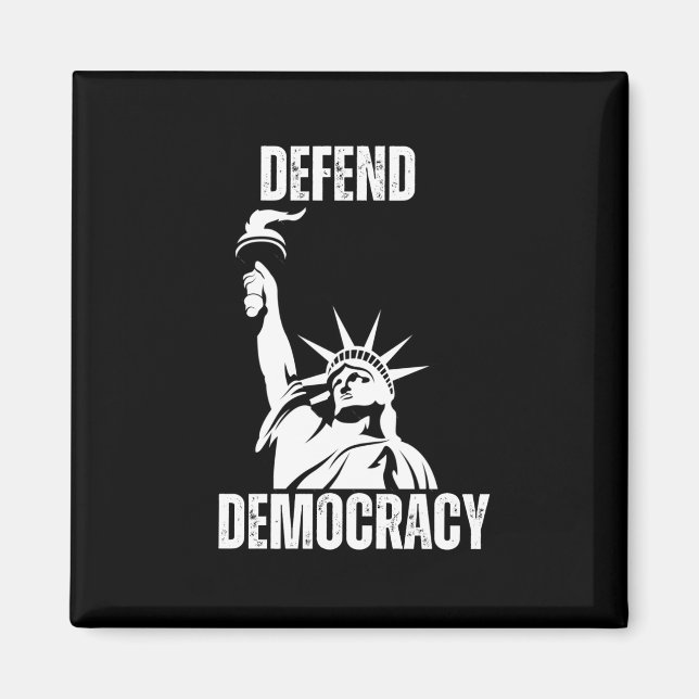 Aimant Save Democracy 2025 Design (Devant)