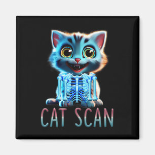 Aimant Scanner du chat Scan CT Halloween Chat X-ray Pun D