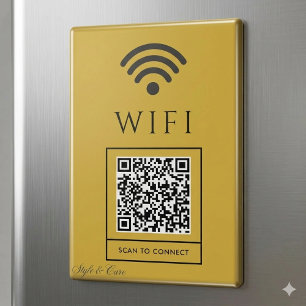 Aimant Scanner le code QR pour le panneau magnétique WiFi