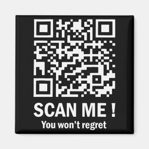 Aimant Scannez-moi, vous ne le regretterez pas Drôle Qr T