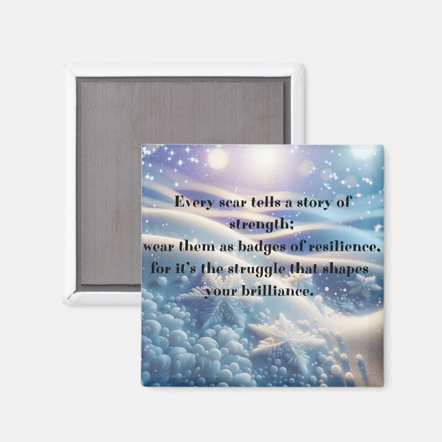 Aimant Scars Into Scars - Resilience Affirmation Art (Recto/Verso)