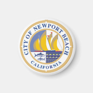 Aimant Sceau de la ville de Newport Beach, Californie