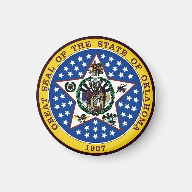 Aimant Sceau d'État de l'Oklahoma (Devant)