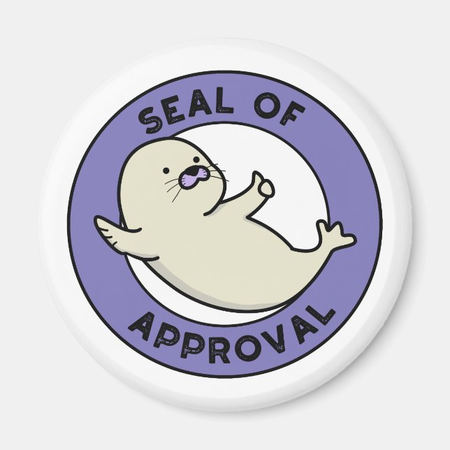 Aimant Sceau D'Homologation Fantaisie Seal Pun (Devant)