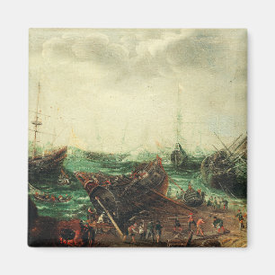 Aimant Scène de port par Adam Willaerts 