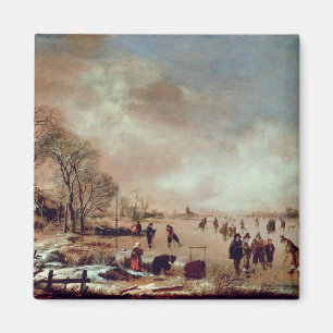Aimant Scène gelée de canal