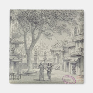 Aimant Scénographie pour l'acte II de l'opéra 'Lakme