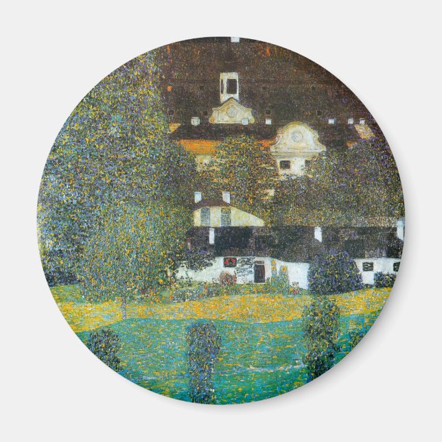Aimant Schloss Kammer sur l'Attersee II Par Gustav Klimt (Devant)