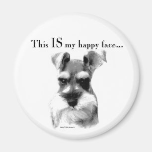 Aimant Schnauzer Happy Face