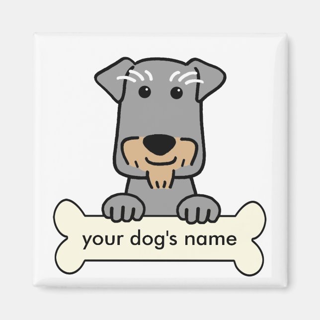 Aimant Schnauzer miniature personnalisé (Devant)
