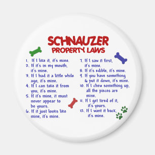 Aimant SCHNAUZER, propriété Lois 2