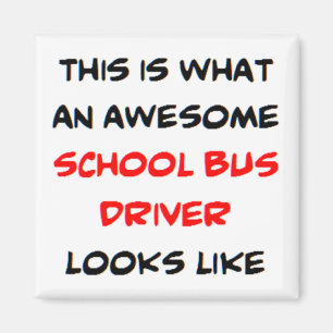 Aimant school bus driver, awesome