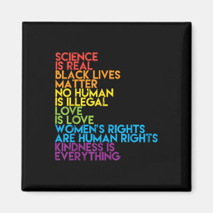 Aimant Science Vie Noire Réelle Rainbow Lgbt Pride Blm