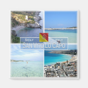Aimant SCL023 SAN VITO LO CAPO - Mosaïque - Sicile - Réfr