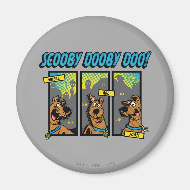 Aimant Scooby-Doo Where Are You Comic Panels (Devant)