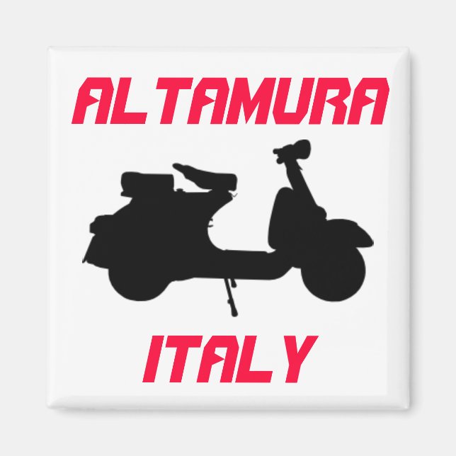 Aimant Scooter, Altamura, Italie (Devant)