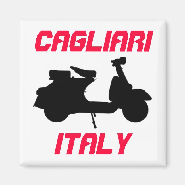 Aimant Scooter, Cagliari, Italie (Devant)