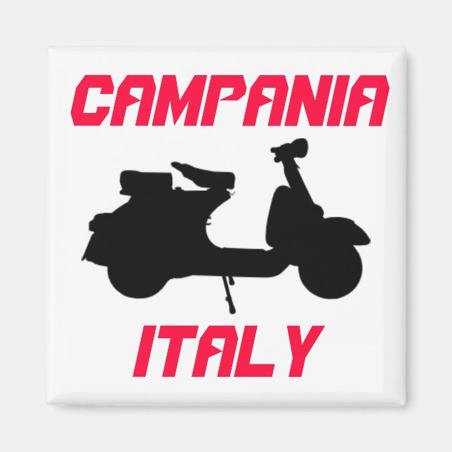 Aimant Scooter, Campanie, Italie (Devant)