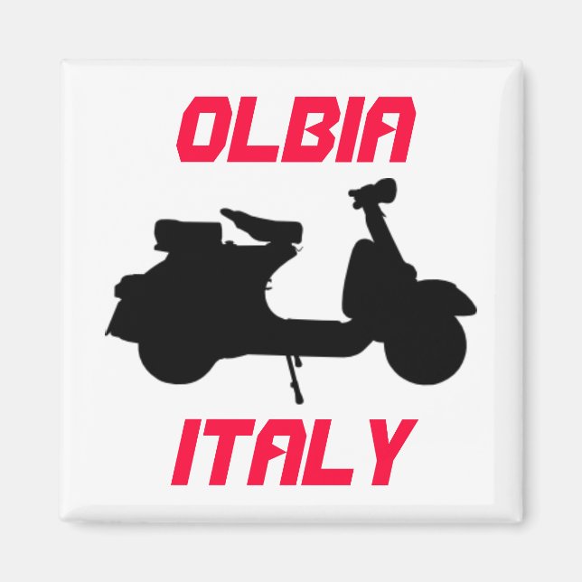 Aimant Scooter, Olbia, Italie (Devant)