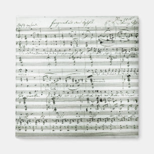 Aimant Score manuscrit 'de DEM d'aus de fragment