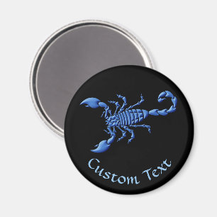 Aimant Scorpion bleu