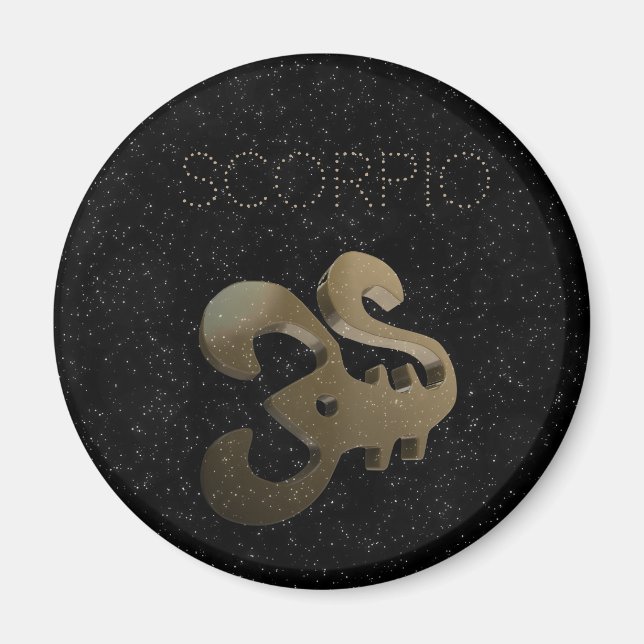 Aimant Scorpion d'or (Devant)
