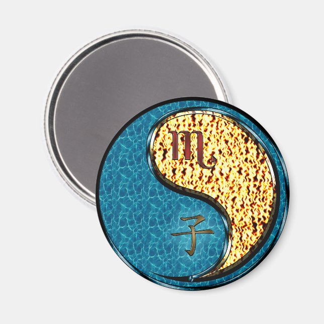 Aimant Scorpion & Rat de feu (Recto/Verso)